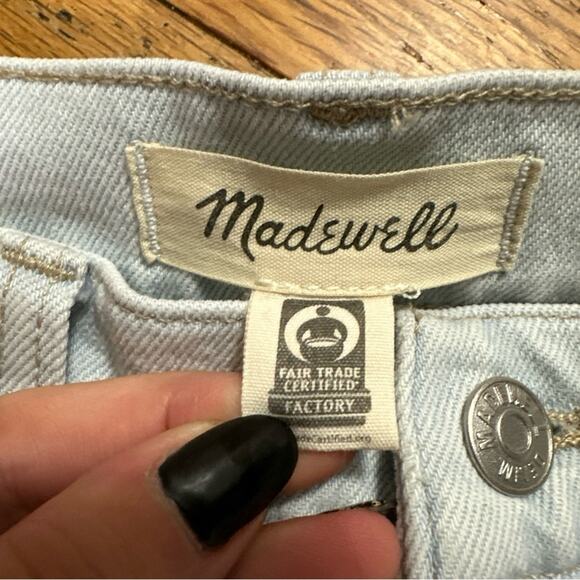 Madewell The Momjean in Bloomfield Wash Tencel Denim Edition Size 29 - Picture 6 of 9